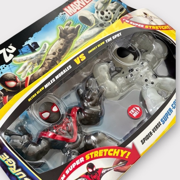 Heroes of Goo Jit Zu Marvel Glow Surge Spider-Verse Super Collider Pack - Picture 3 of 4